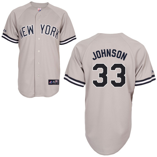 Kelly Johnson #33 mlb Jersey-New York Yankees Women's Authentic Replica Gray Road Baseball Jersey